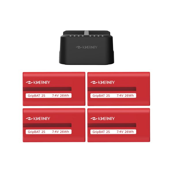GripBAT 2Si 4-Battery Pack and PD Hybrid Dual Charger Kit